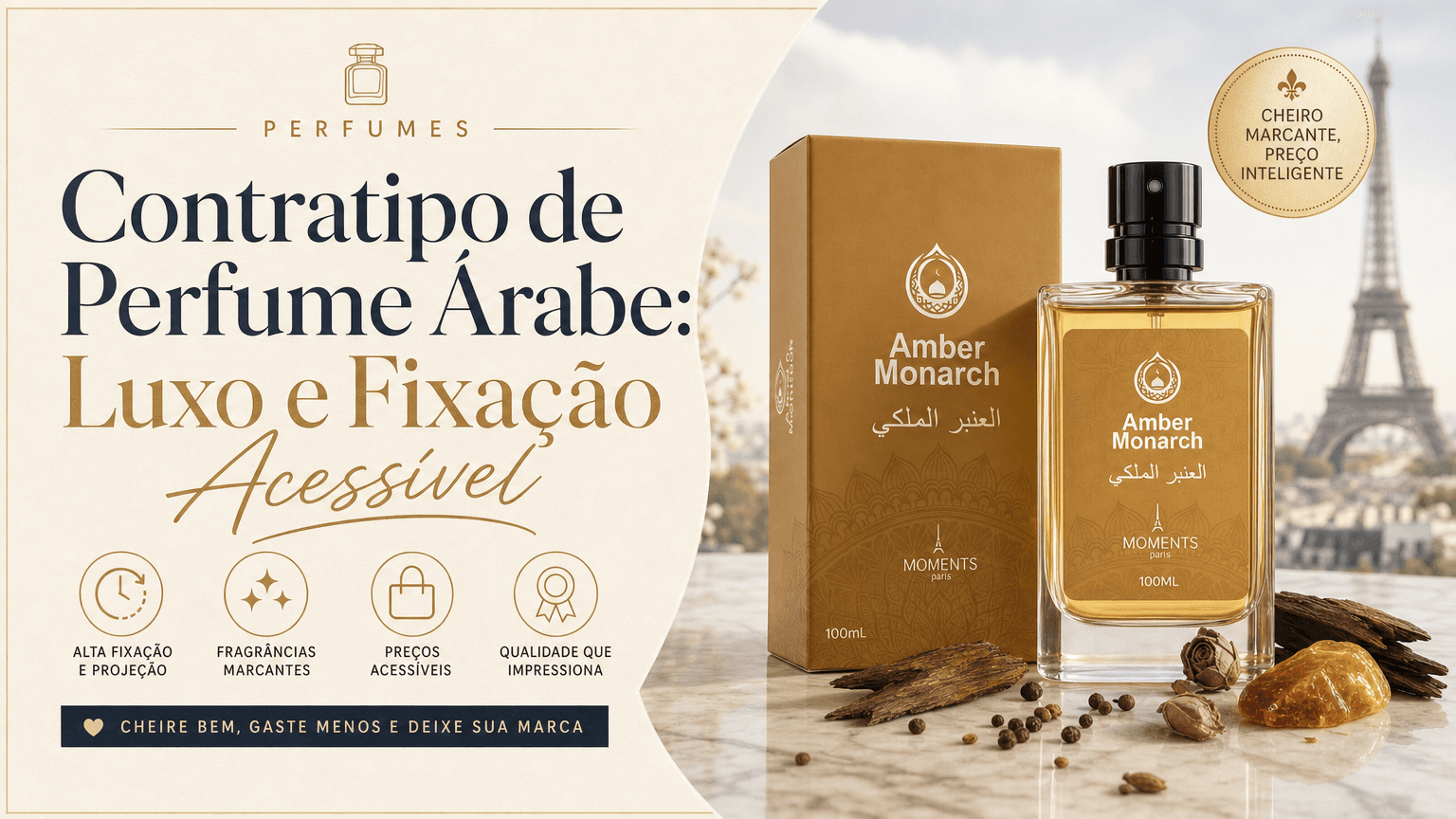 Contratipo de Perfume Árabe: Luxo e Fixação Acessível