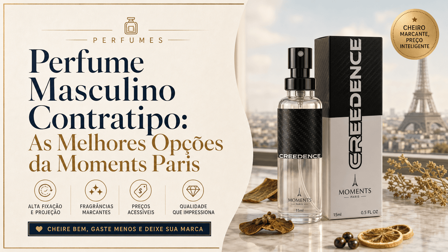Perfume Masculino Contratipo: As Melhores Opções da Moments Paris