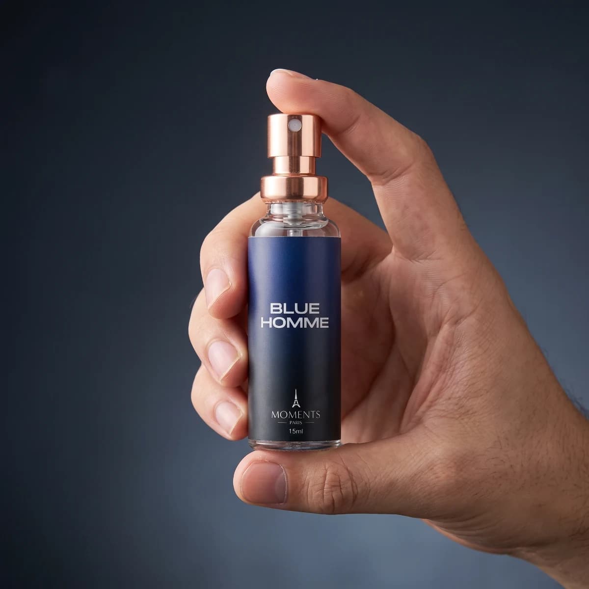 BLUE HOMME 15ml — Perfume Amadeirado Aromático Masculino
