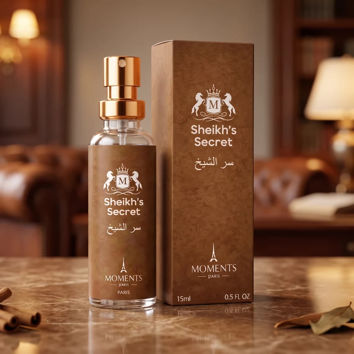 SHEIKHS SECRET 15ml — Perfume Oriental Amadeirado Masculino