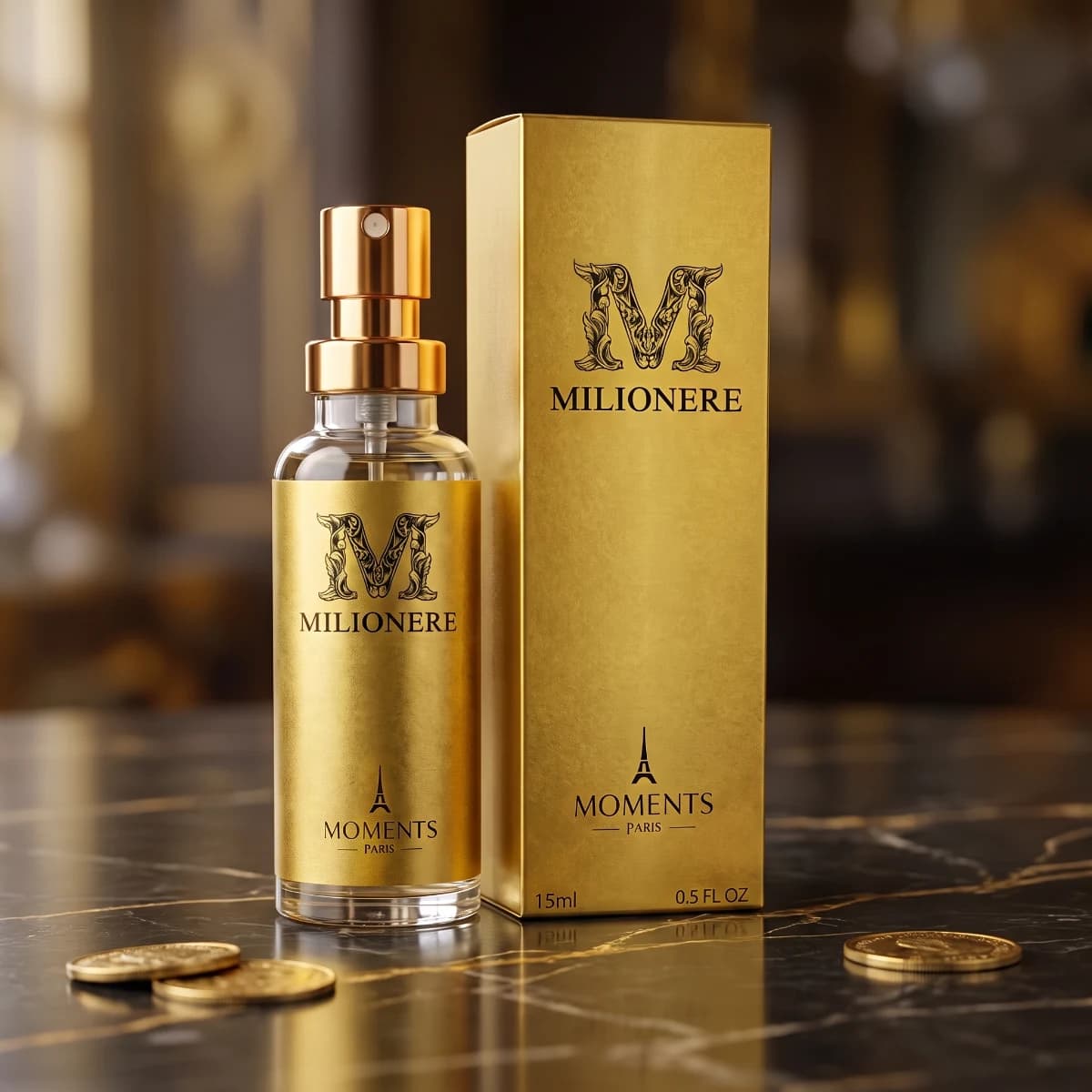 MILIONERE 15ml — Perfume Amadeirado Especiado Masculino — Perfumes Masculinos