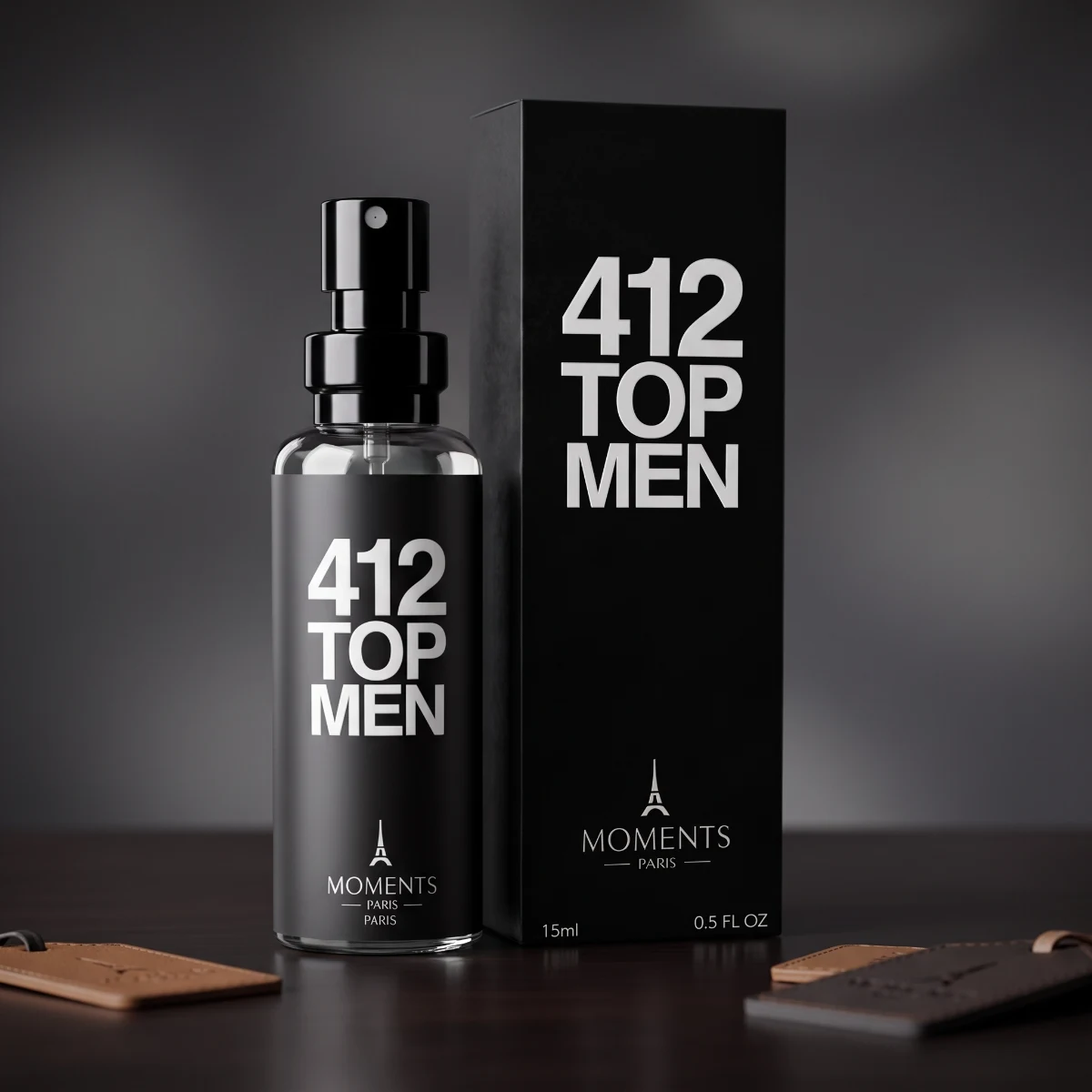 412 TOP MEN 15ml — Perfume Amadeirado Oriental Masculino — Perfumes Masculinos