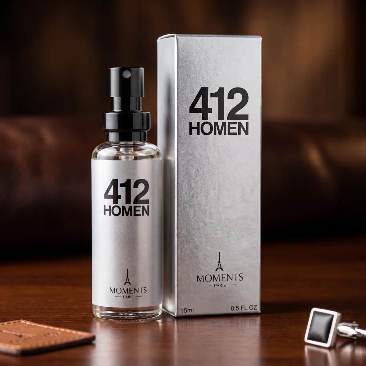 412 HOMEM 15ml — Perfume Amadeirado Frutado Masculino — Perfumes Masculinos