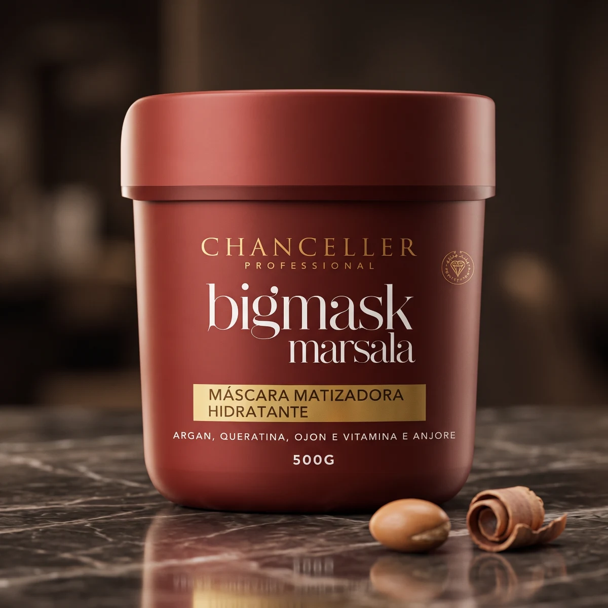 Big Mask Marsala Matizador — Máscara para Tons Quentes e Avermelhados — Cosméticos Capilares
