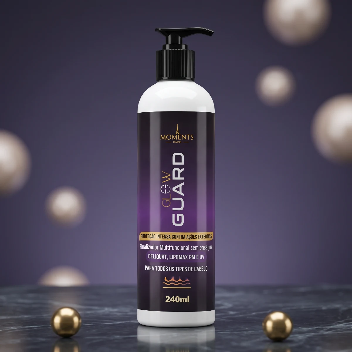 Glow Guard BB Cream Capilar 240 ml — Leave-in Multifuncional — Cosméticos Capilares