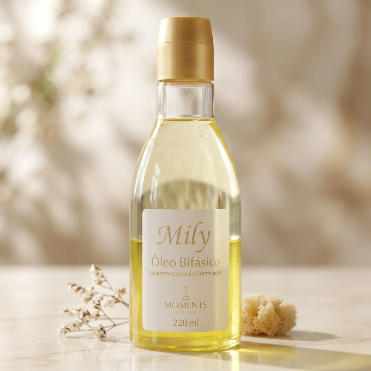 Óleo Bifásico Mily — Hidratação Perfumada Floral — Cosméticos Corporais