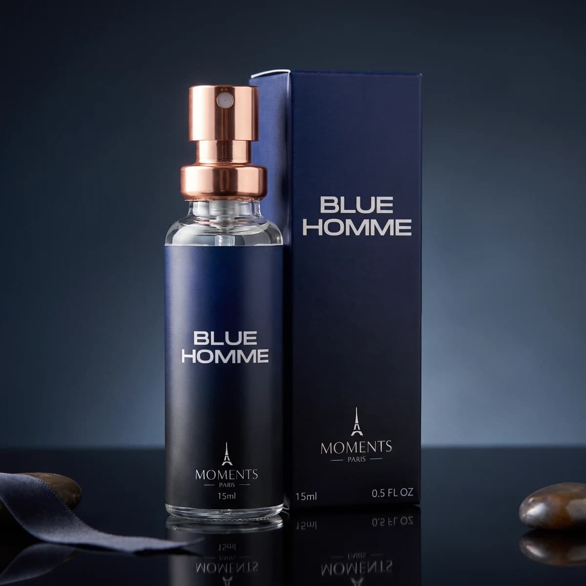 BLUE HOMME 15ml — Perfume Amadeirado Aromático Masculino