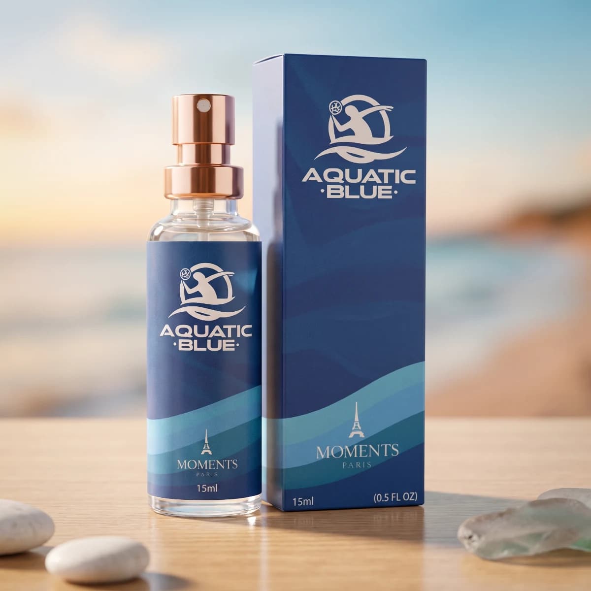 AQUATIC BLUE 15ml — Perfume Aromático Fougère Masculino — Perfumes Masculinos